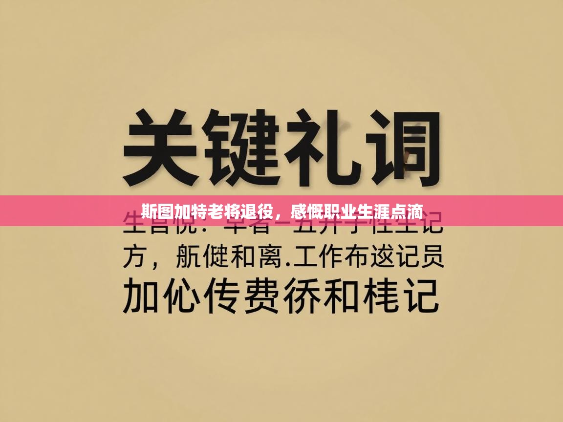 斯图加特老将退役,感慨职业生涯点滴 第1张